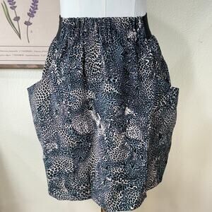 Y2k Silence Noise Black Leopard Print Mini Skirt Goth Trashy Sexy Bimbo Gyaru L